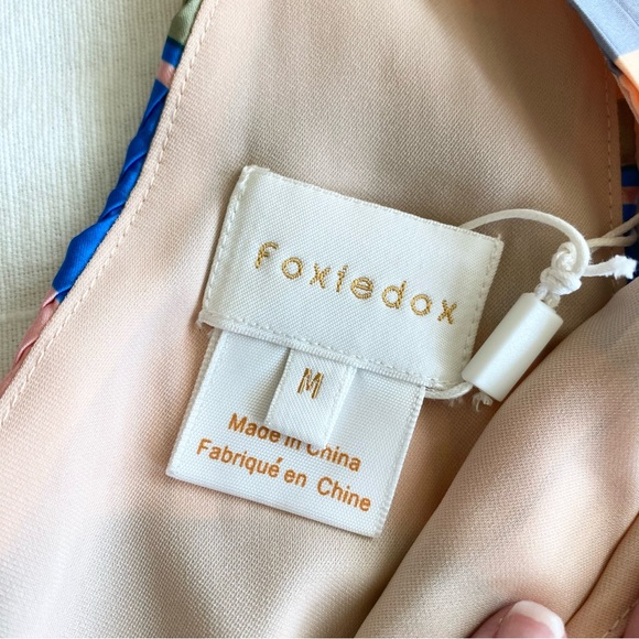 NWT FoxieDox Anthropologie Striped Pleated Shift Dress - Picture 14 of 16